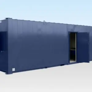 32ft ECOlink drying room cabin flat sided exterior with double glazed windows