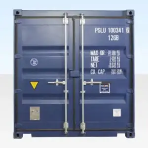 10ft shipping container one trip blue
