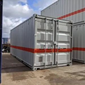 20ft workshop container with LED lighting and insulated interior