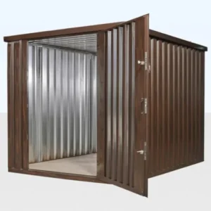 Wood-Effect Flat Packed Storage Container 2M X 2.1M