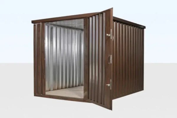 Wood-Effect Flat Packed Storage Container 2M X 2.1M