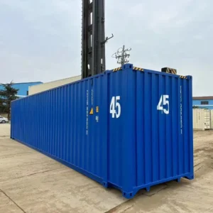 45‑ft High Cube Shipping Container – Bold Blue Finish