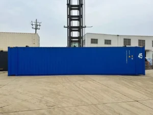 45‑ft High Cube Shipping Container – Bold Blue Finish - Image 3