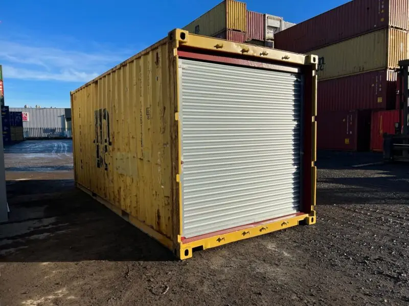 20ft used shipping container roller shutter door