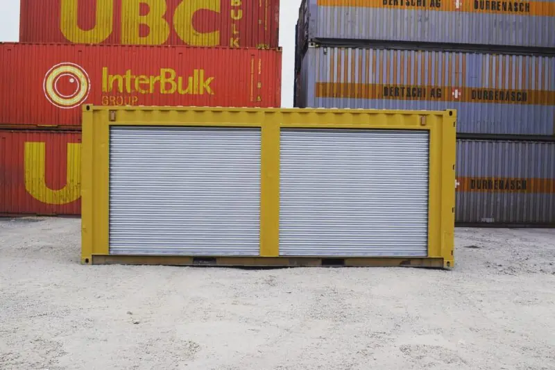 Yellow 20ft Used Container Dual Side Roll-Up Doors | Strong Storage - Image 5