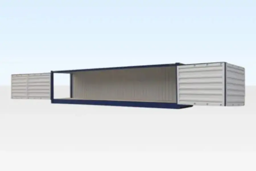 40ft full side access container high cube