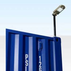 container solar floodlight with PIR motion sensor