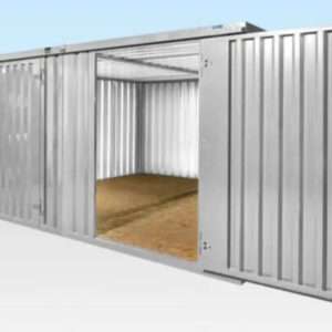 4m side linked flat pack container bundle open storage