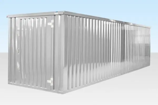 6m x 2.1m end linked flat packed container bundle.
