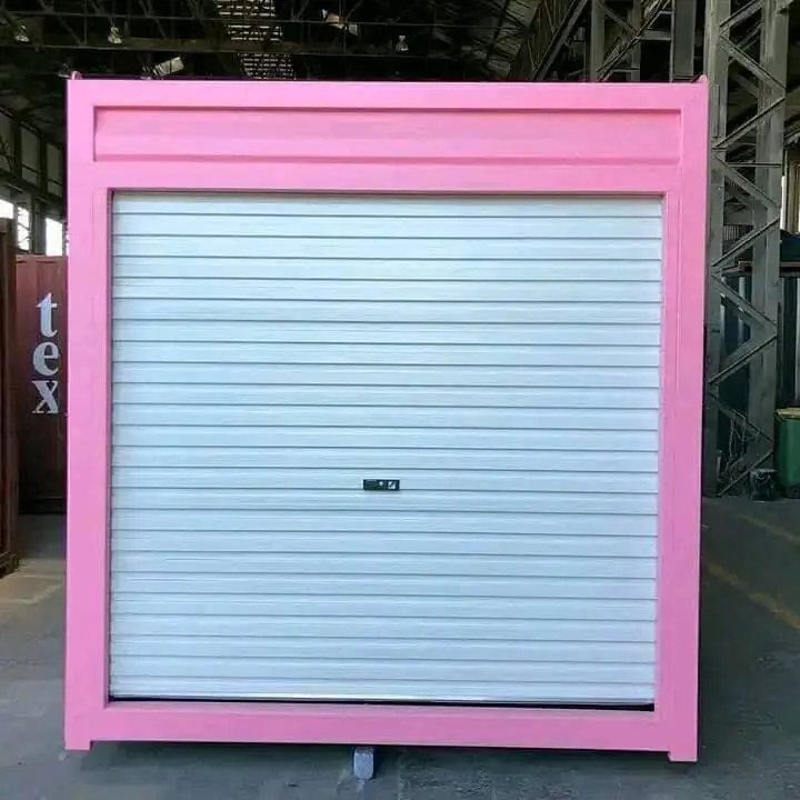 Best 10ft Pink Shipping Container with Roll-Up Door - Image 2