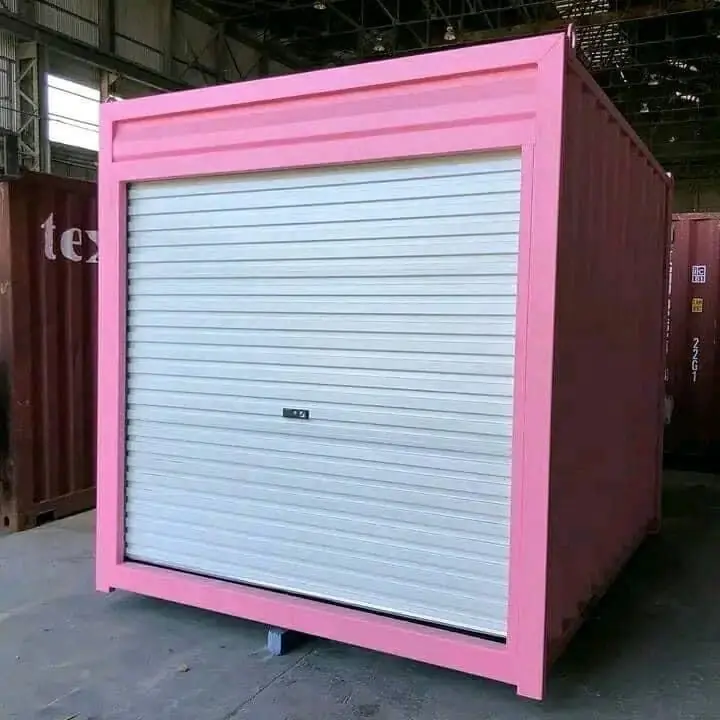 Best 10ft Pink Shipping Container with Roll-Up Door - Image 3