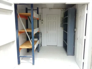 40 ft Container Shop – Climate Controlled Office + Inventory Storage / Racking - Image 2