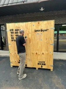 Heavy Duty Wood Shipping Crate – 80″ x 48″ x 82″ - Image 2