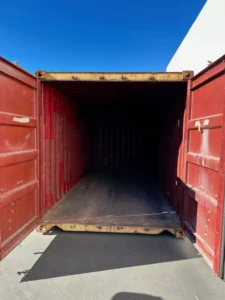 Used 20ft Conex Shipping / Storage Container – Yellow/Gold - Image 7