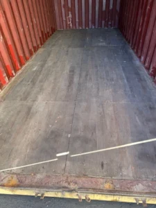 Used 20ft Conex Shipping / Storage Container – Yellow/Gold - Image 9