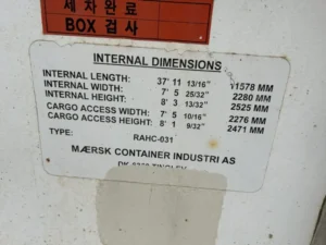 Maersk RAHC-031 Used 40ft Cold Storage Reefer Container – Model CCR18060 - Image 10
