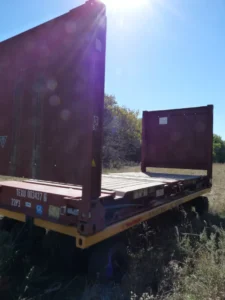 20′ Flat Rack Shipping Container – One Trip (Like New) - Image 9
